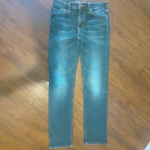 American Eagle Women Slim Straight Leg Jeans Size 29 Preppy Normcore Minimalist